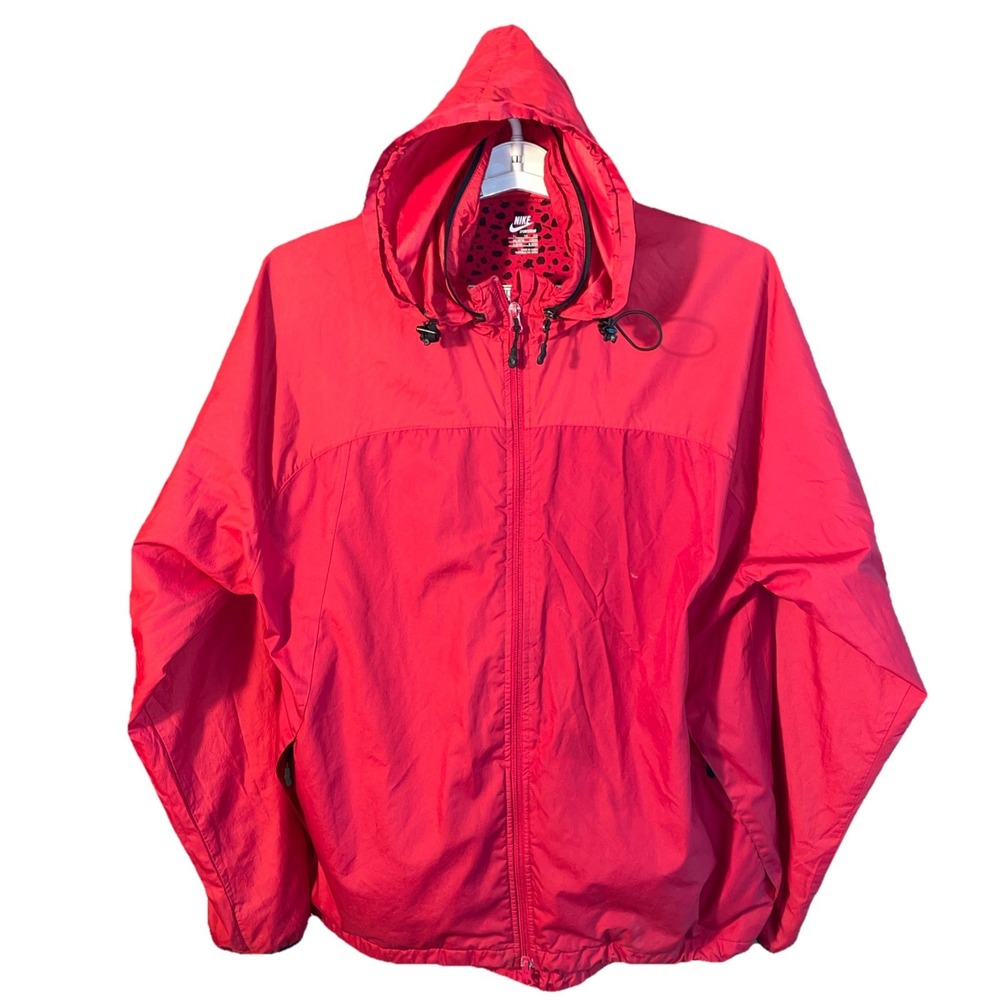 Nike‎ Sportswear Windrunner Jacket Men's XL Red Full Zip Hooded 357123-648